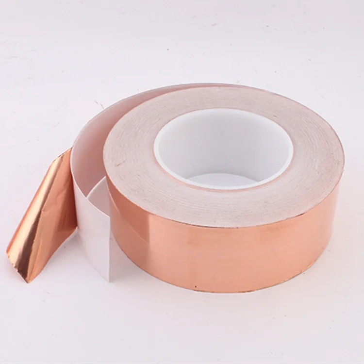 Factory Wholesale Self-Adhesive Single-Sided Conductive Copper Foil Tape High Temperature Radiation Resistant Tape