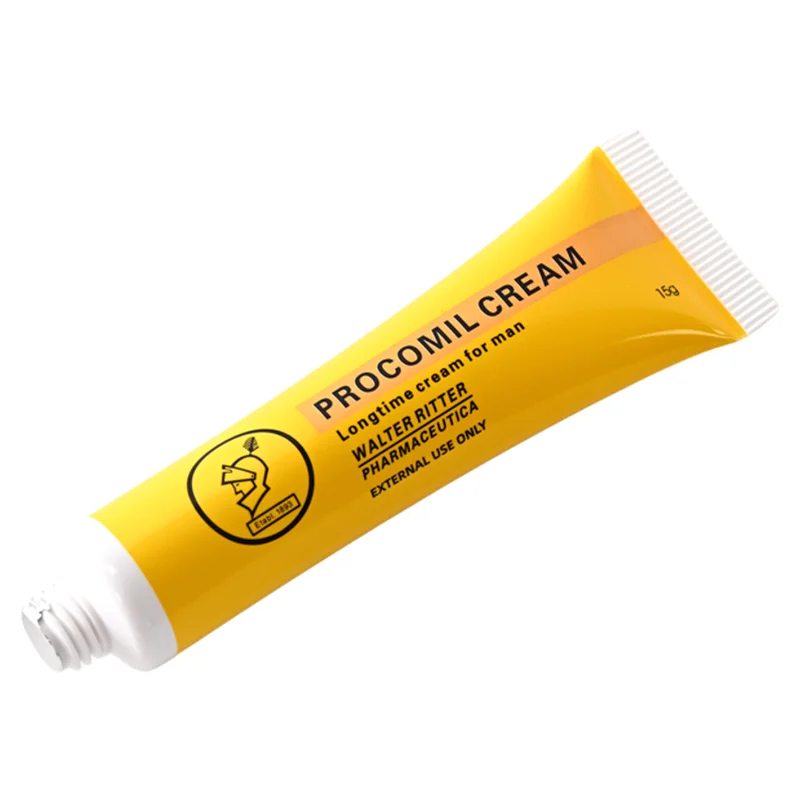 Best Selling Sex Gel Oil and Ointment Procomil Cream Men Delay Enhancement Gel Long Time Cream 15g Sex Products for Male Toys
