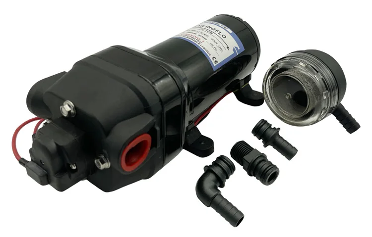 Singflo новый большой поток HY-40N 12V 17.5LPM 4.6GPM 40PSI 2.76bar Высокое качество насос для RV внешней раздвижной двери шкафа или раздвижной двери шкафа