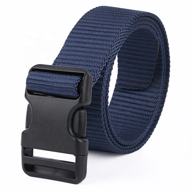 Factory Other Waist Nylon 8281 Belt With Plastic Press Buckle Belt For Mens Manufacture Custom Belt