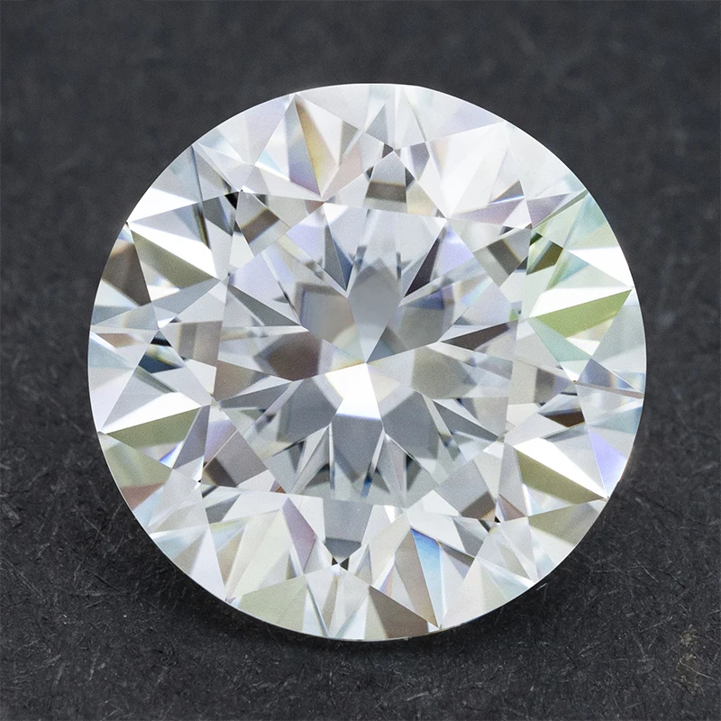 Wholesale D Black Yellow Green Blue Pink Grey Red Champagne Loose Gemstones Diamond  Round Pear Shape Moissanite Stone