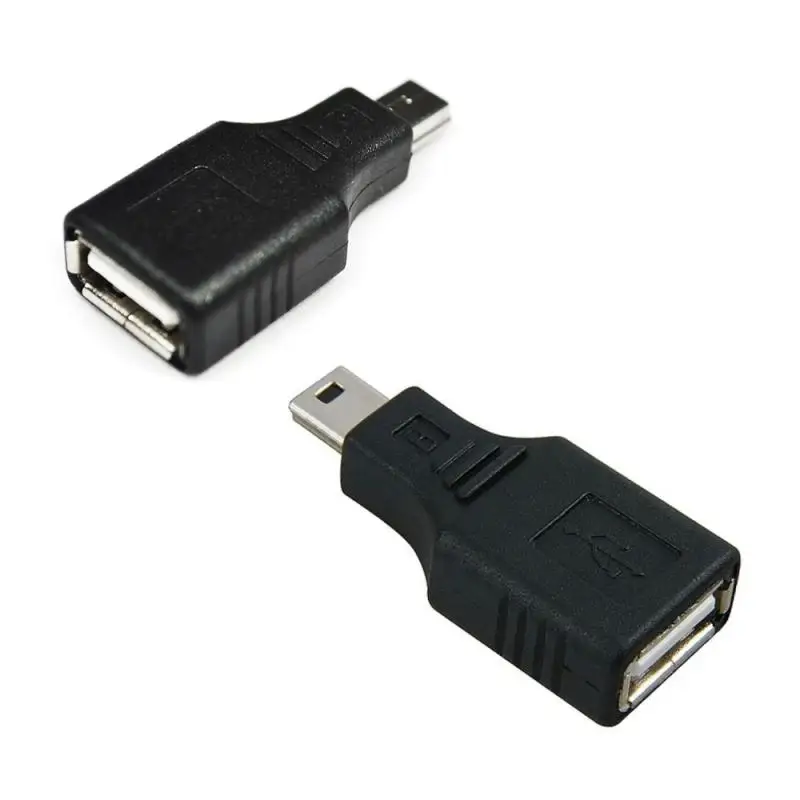  OTG адаптер черный USB 2 0 (мама)-Micro B (папа) 5-контактный мини 2019 Новый USB2.0 постоянного тока в постоянный преобразователи для компьютера ПК