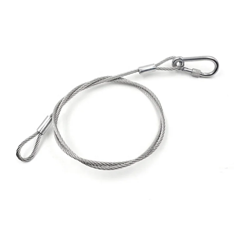 
High carbon stainless steel wire with terminal snap hook for door 