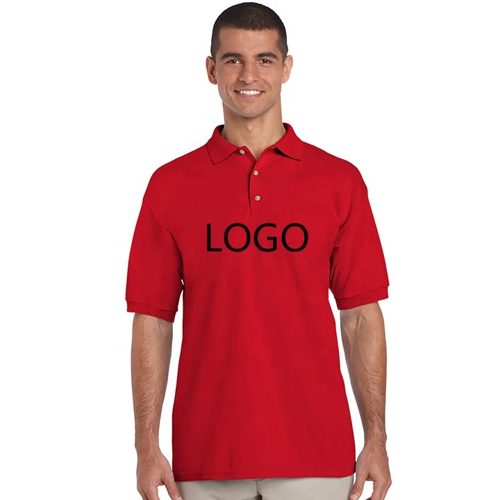High Quality Custom Logo Polo T Shirt Unisex T-shirts Polyester/ Cotton 100% Bamboo Fiber Custom Design Causal Wear Plain Dyed