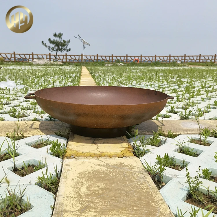 Indian Style Kadai Fire Pit Bowls for outdoor / Patio Steel Firepit