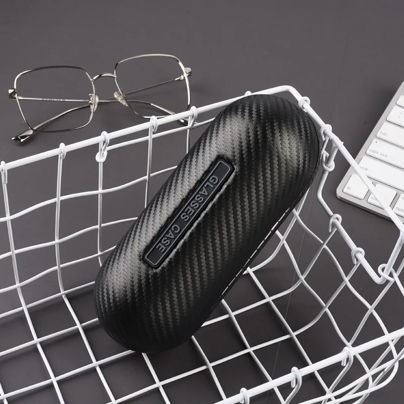 Thickened Carbon Fiber Leather Glasses Case Optical Myopia Glasses Case Sunglasses Case Sun Glasses Box customization