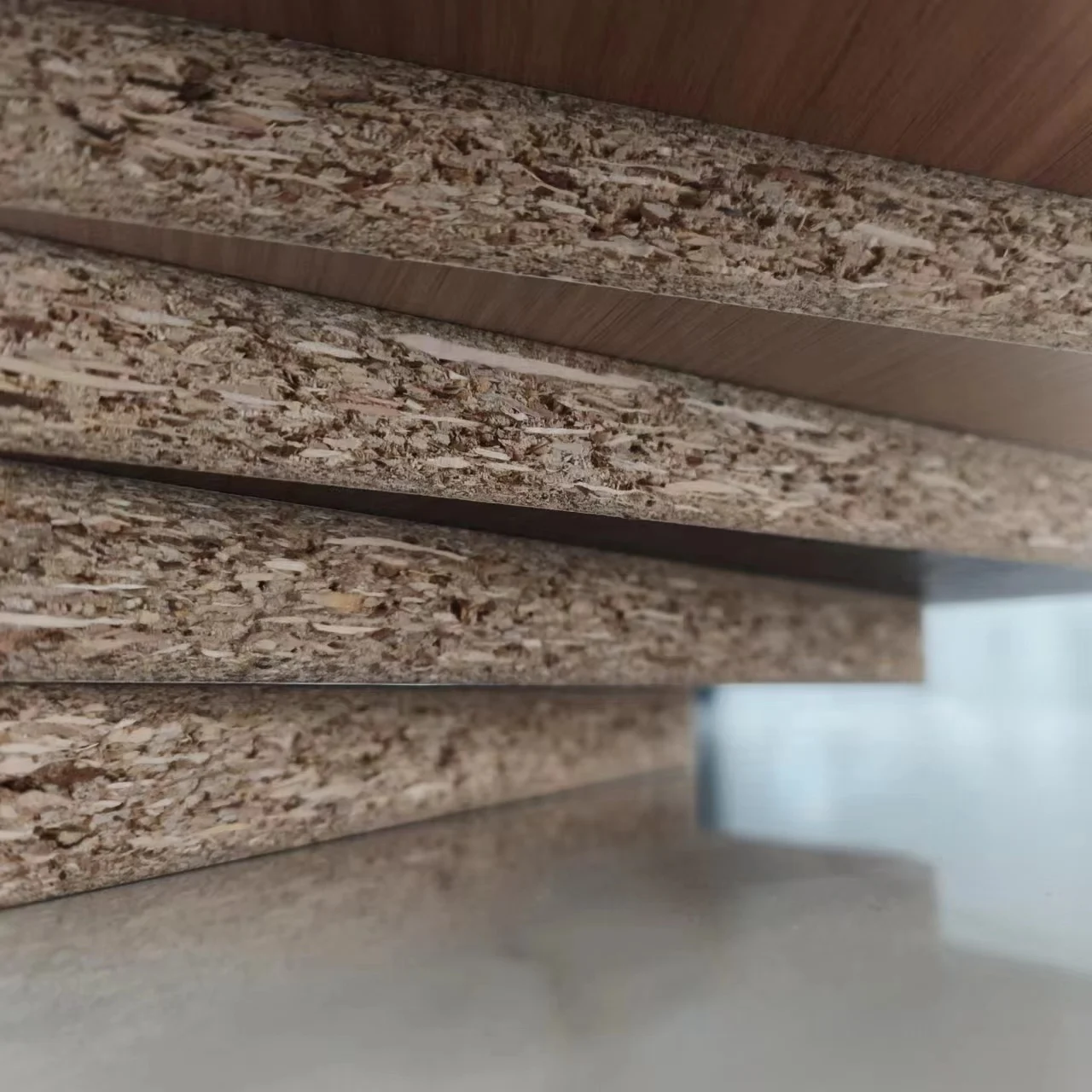 Top Quality Melamine Faced Particle Board MDP Flakeboard Chipboard Wood Panel MDF Board From China With Low Price