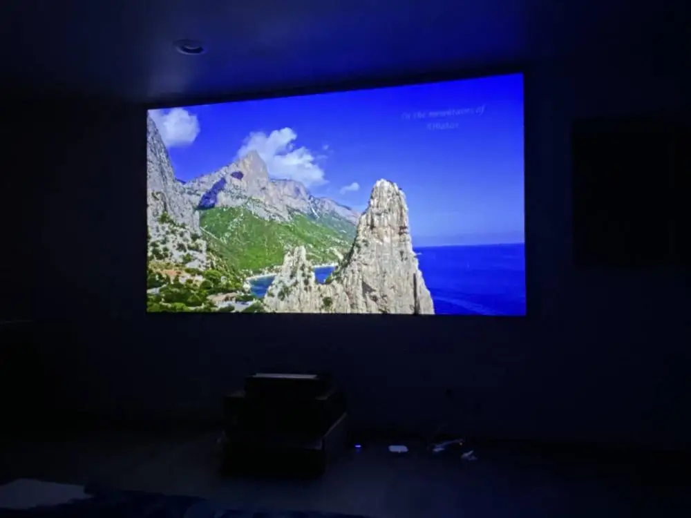Домашний кинотеатр 100 дюйма, 4k, ультракороткофокусный домашний кинотеатр с кристальным окружающим светом, отклоняющий экран ust alr для лазерного проектора Xiaomi Mijia ust
