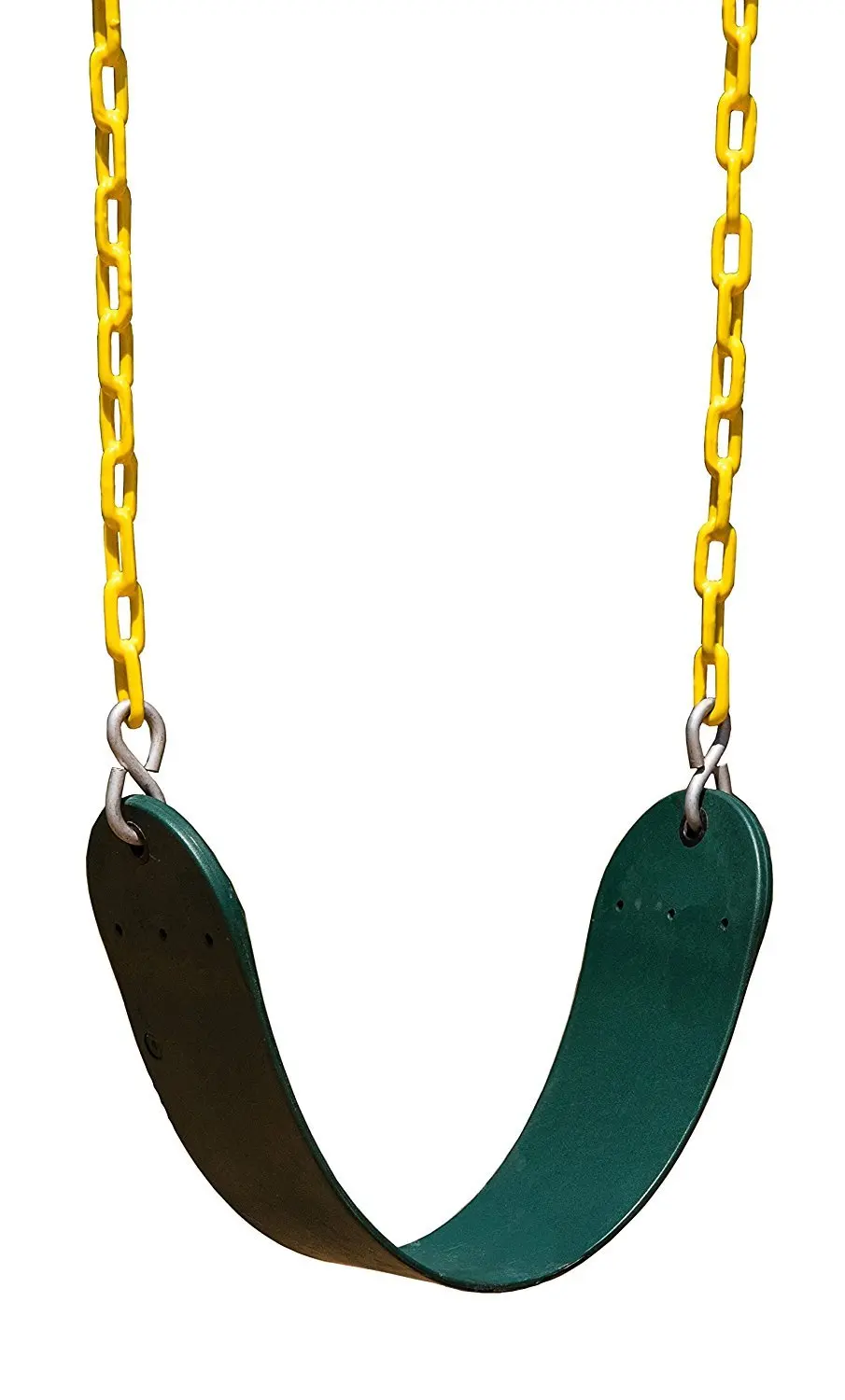 2 Pack Durable EVA Plastic Swing Green Seat with 66 Inch PVA Chain Toy Swings Sets Accessory