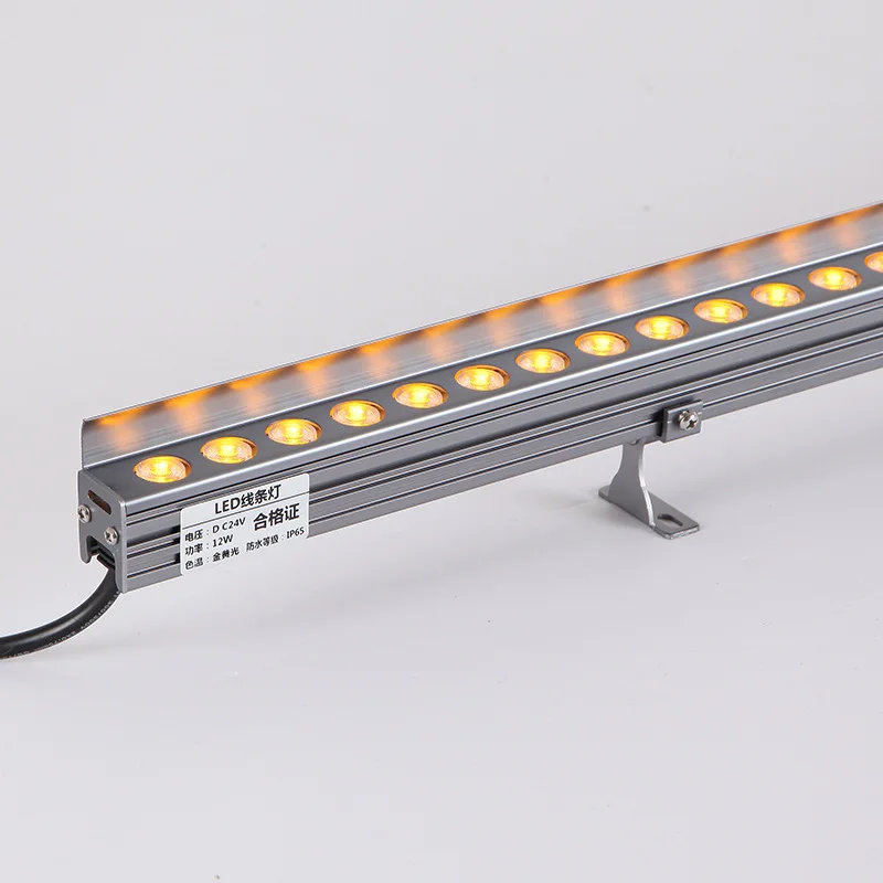 Ip66 Warm White Building Facade Light Bar 24w Led Wall Wash Outdoor Lighting
