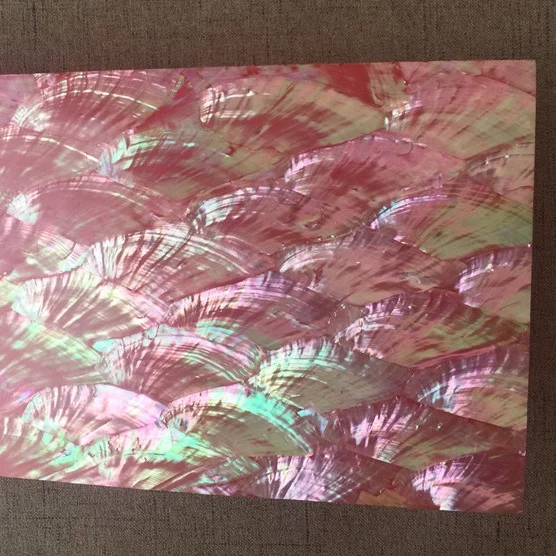 Donkey Ear Abalone shell laminated veneer wall paper