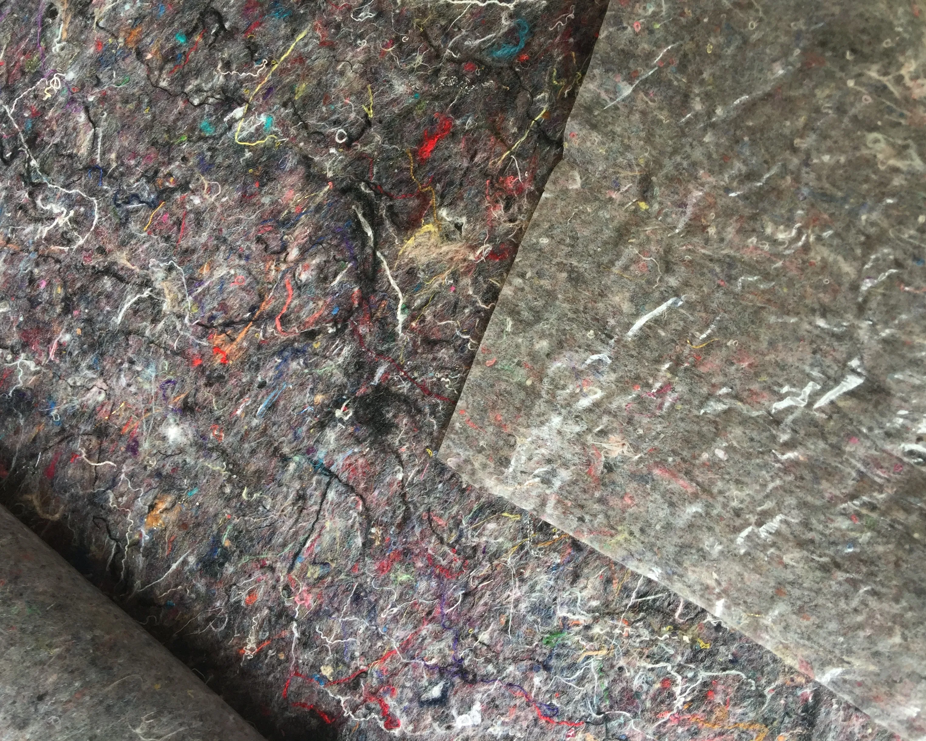 Recycled non woven Material painter felt decoration spray painter cover felt with PE water absorbent fleece fabric