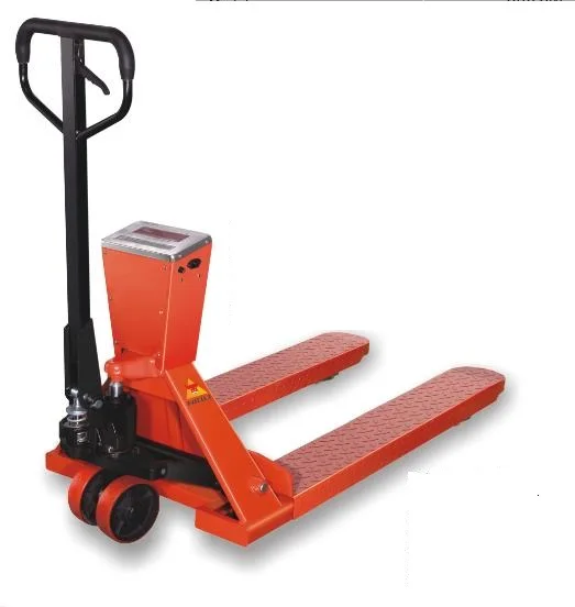 NIULI 3000kg 3 Ton Electronic Forklift Weighing Scale Pallet Jack Scale Hand Pallet Truck with Weigh Scale