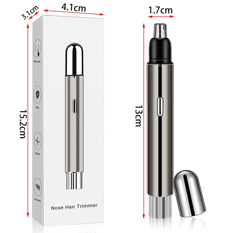 Wireless Waterproof Shaving Fine Tuning Safety Manual Nursing Trimmer Ear Face Nose Hair Removal Trimmer