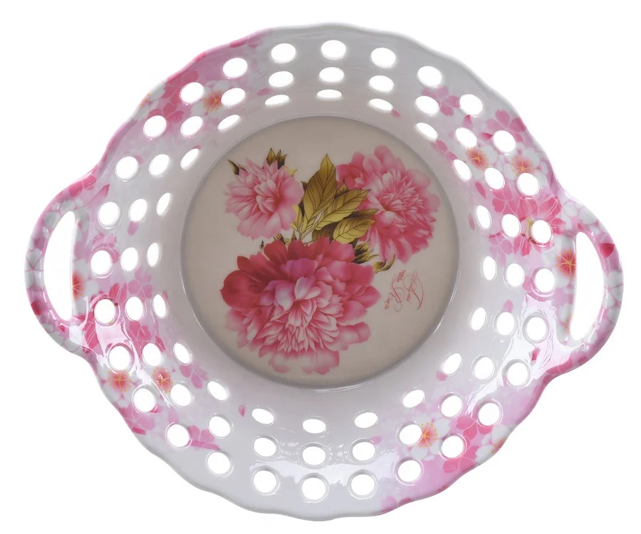 Exquisite candy plate birthday party plastic melamine fruit basket