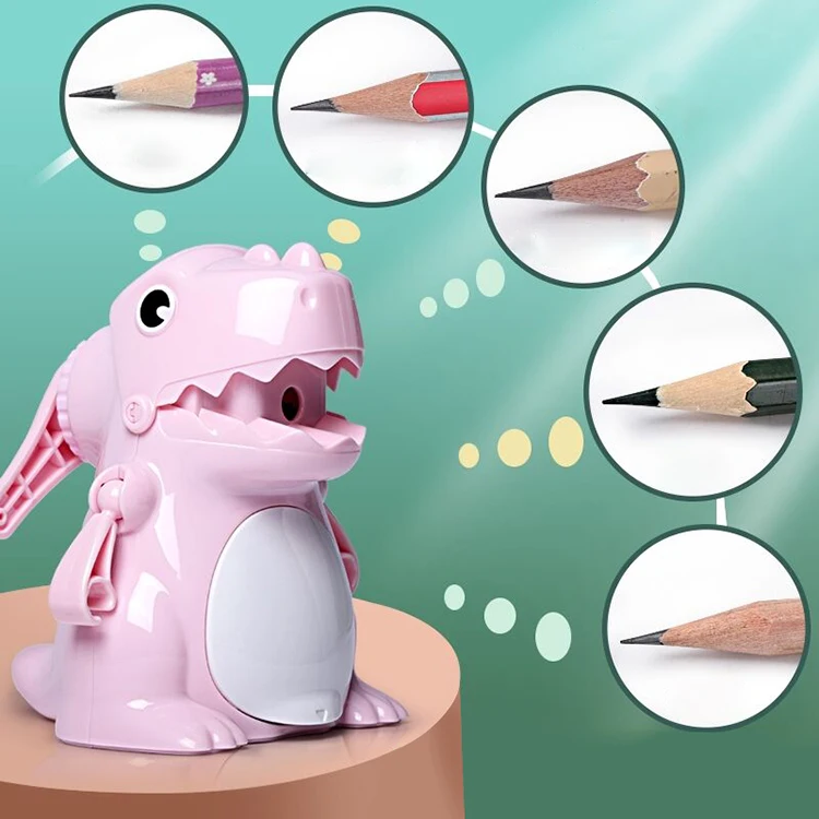 Blue Pink Color Kawaii Dinosaur Taille Mechanical Pencil Sharpener for School