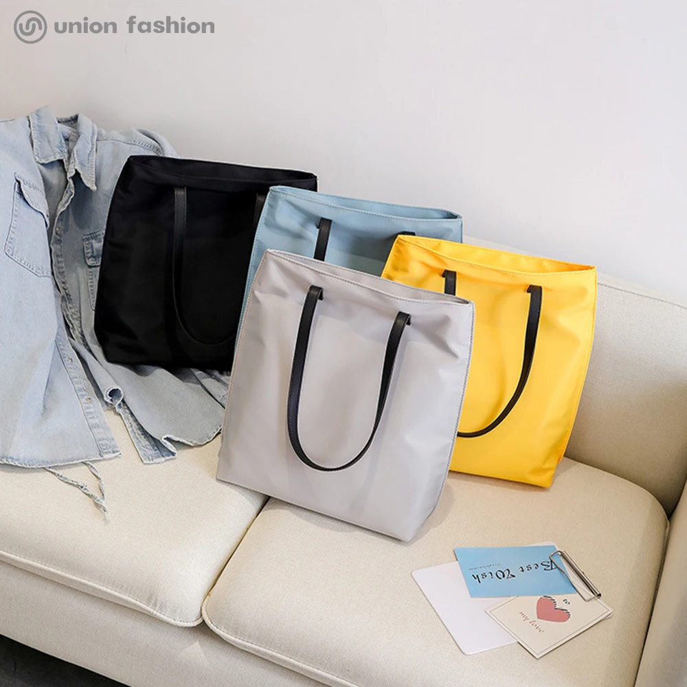 
Fashion Custom Luxury Women Multi Colors Travel Beach Nylon Tote Bags For Ladies 