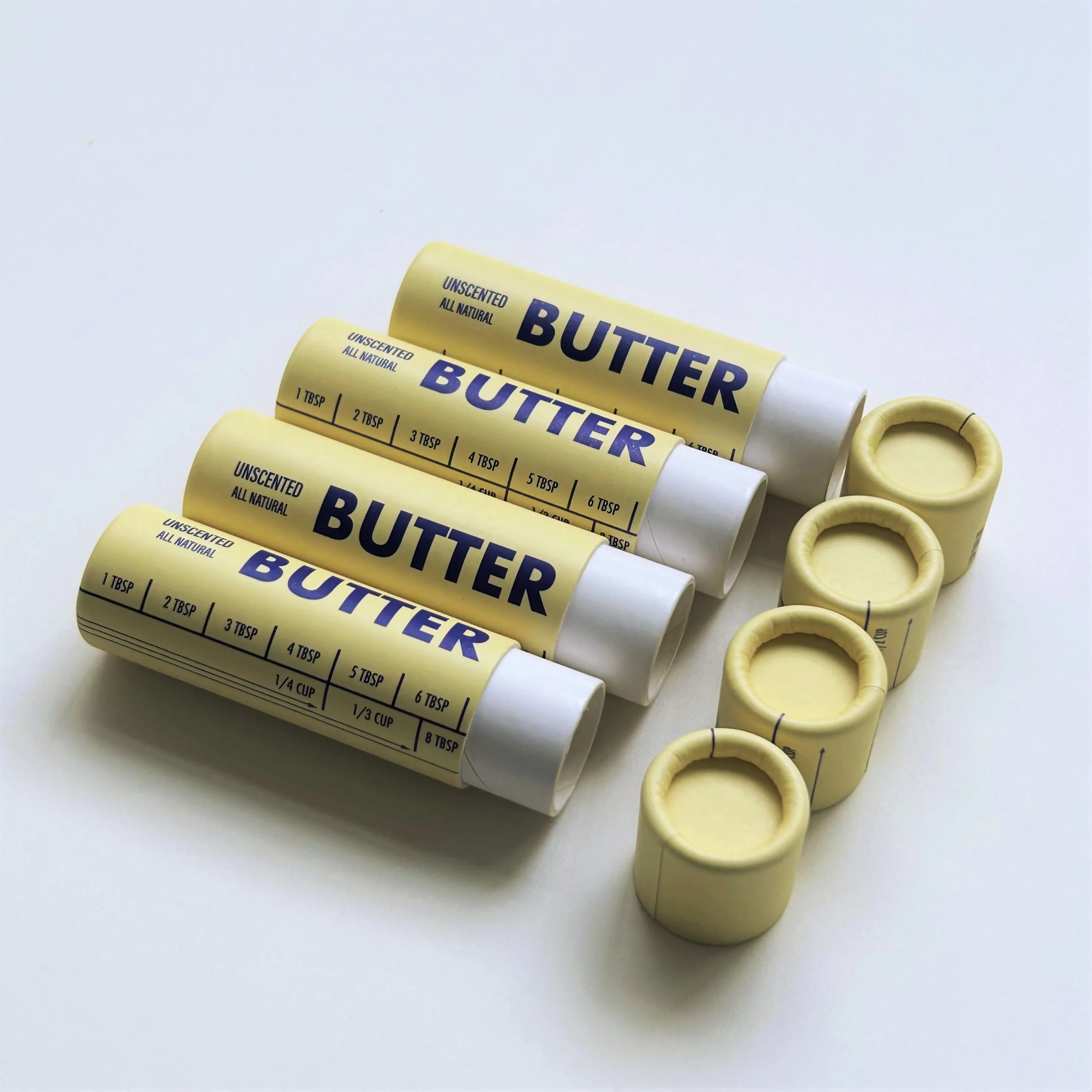 Paper Tube for Butter Food Paper Packaging for Sale Wax Lined Cardboard Tube Craft Paper Tube