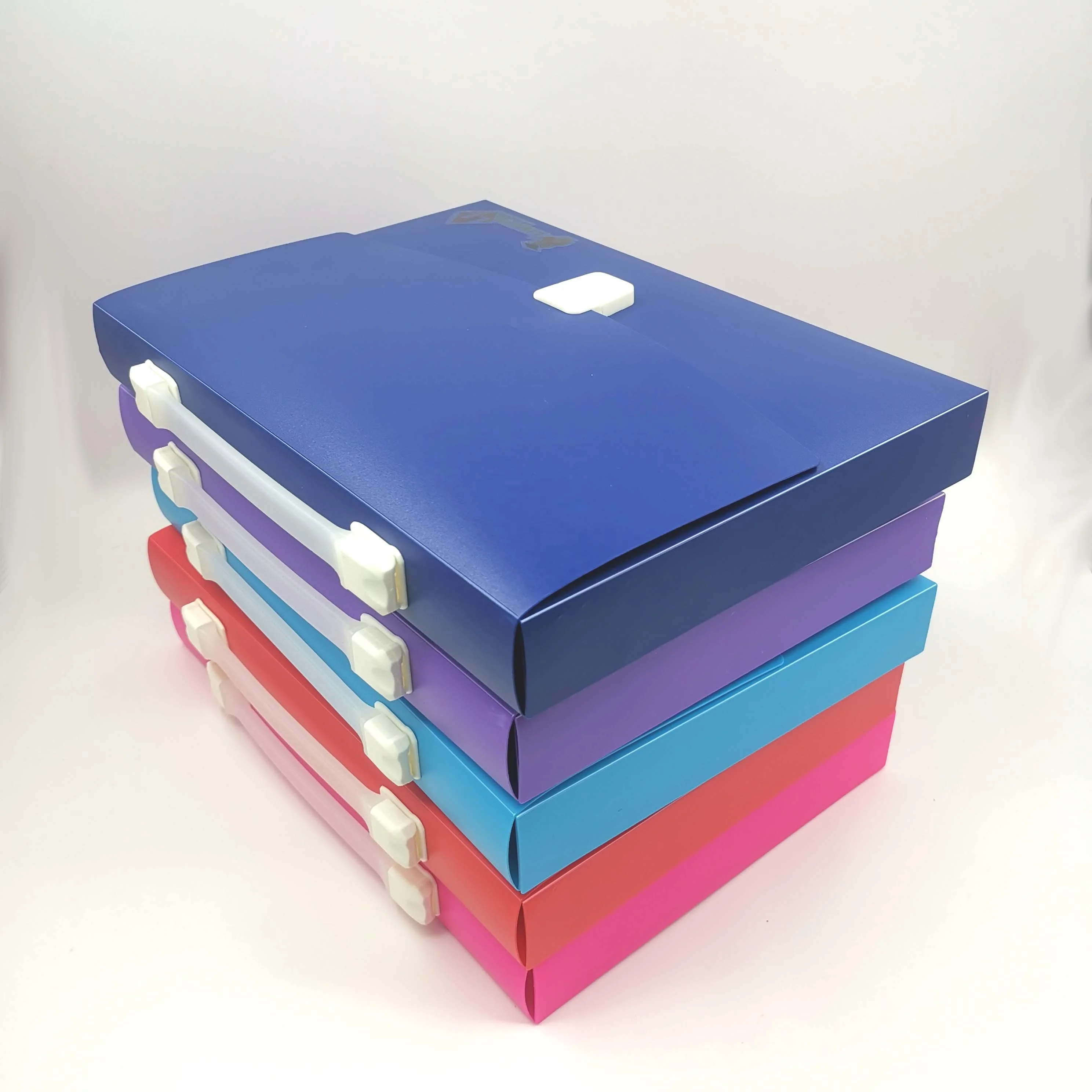 A4 Refillable PP PLASTIC Functional document bag white soft handle action case