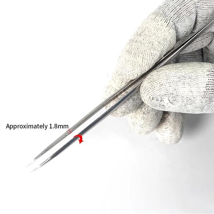 Sunshine RT-11A Tweezers High-precision Flying Line Jump Wire Special Tweezers Stainless Steel Fixture For Motherboard Repair