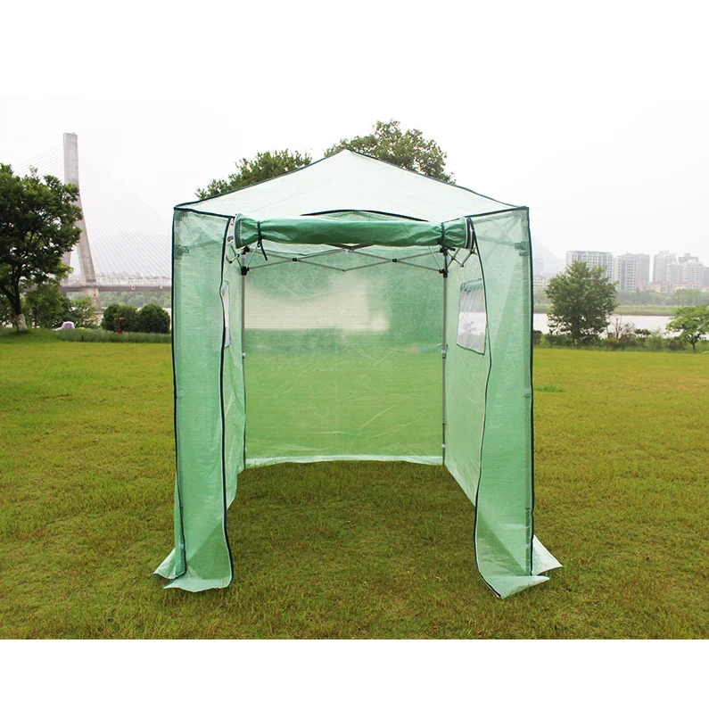 New hot folding greenhouse outdoor waterproof protective plant walk in greenhouse