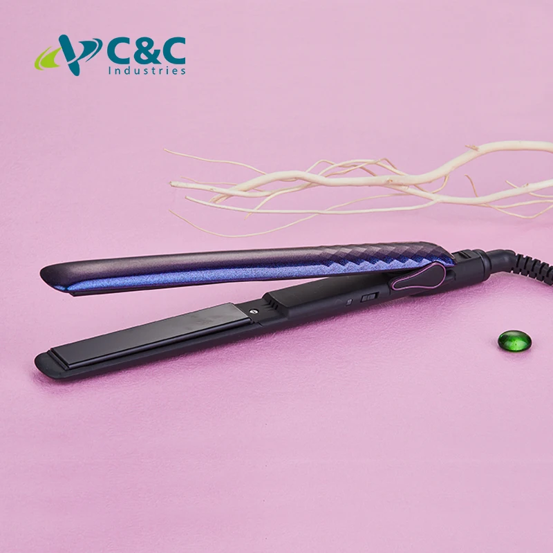 C&C Best Straightener Ceramic Coating Plate Flat Iron Hair Straightener Curler OEM Customize Private Label Packaging