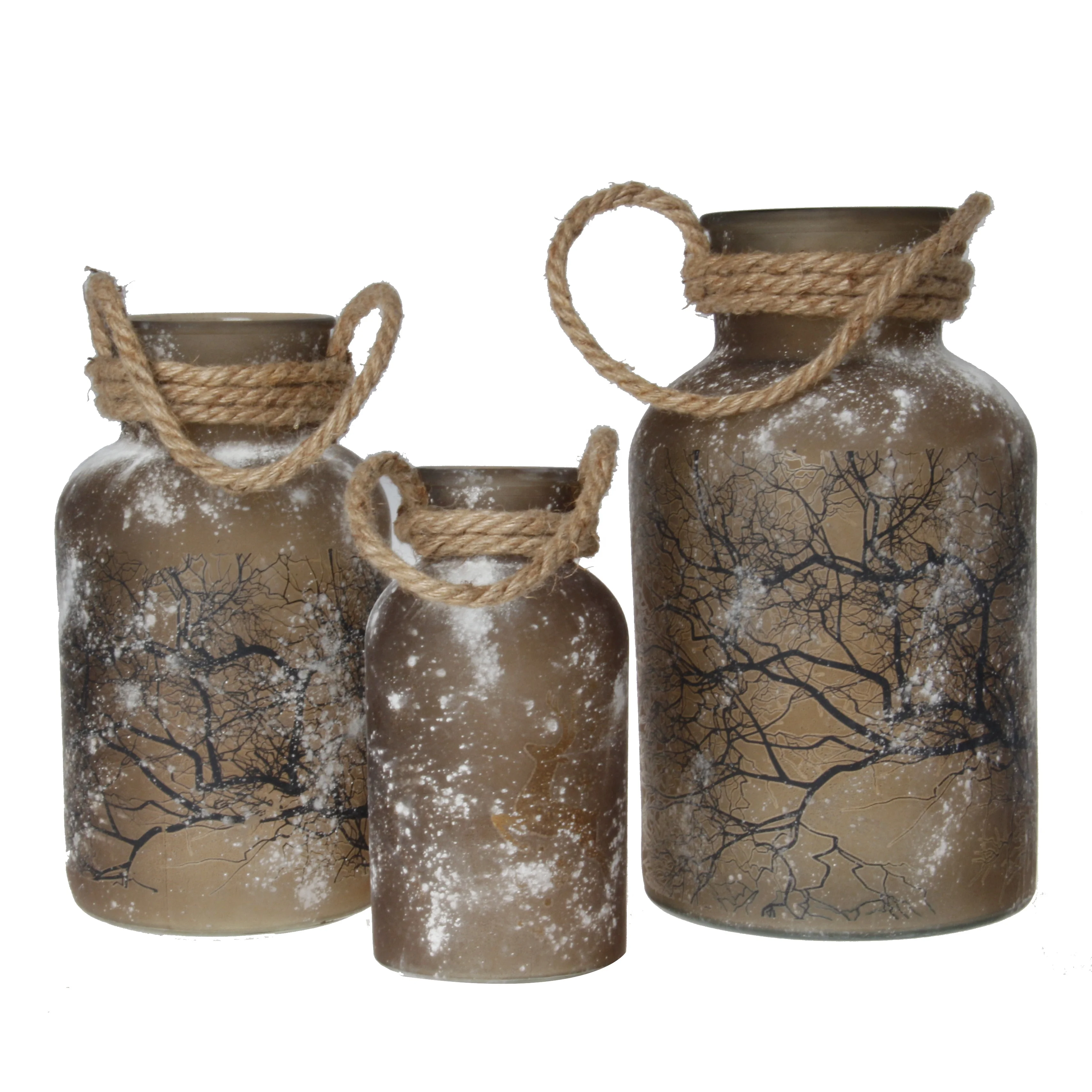 Wholesale Custom Christmas Style Vases For Home Decor Glass Flower Vase Hand Blown Glass Vase