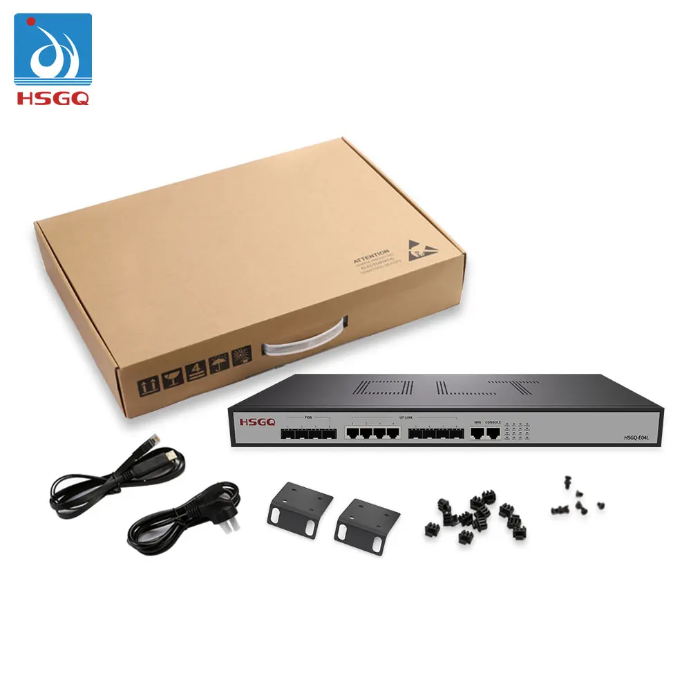 HSGQ-E04L mini 4Port Epon OLT для ftth solution с 1 шт. PX20 +++ hsgq epon olt заводская