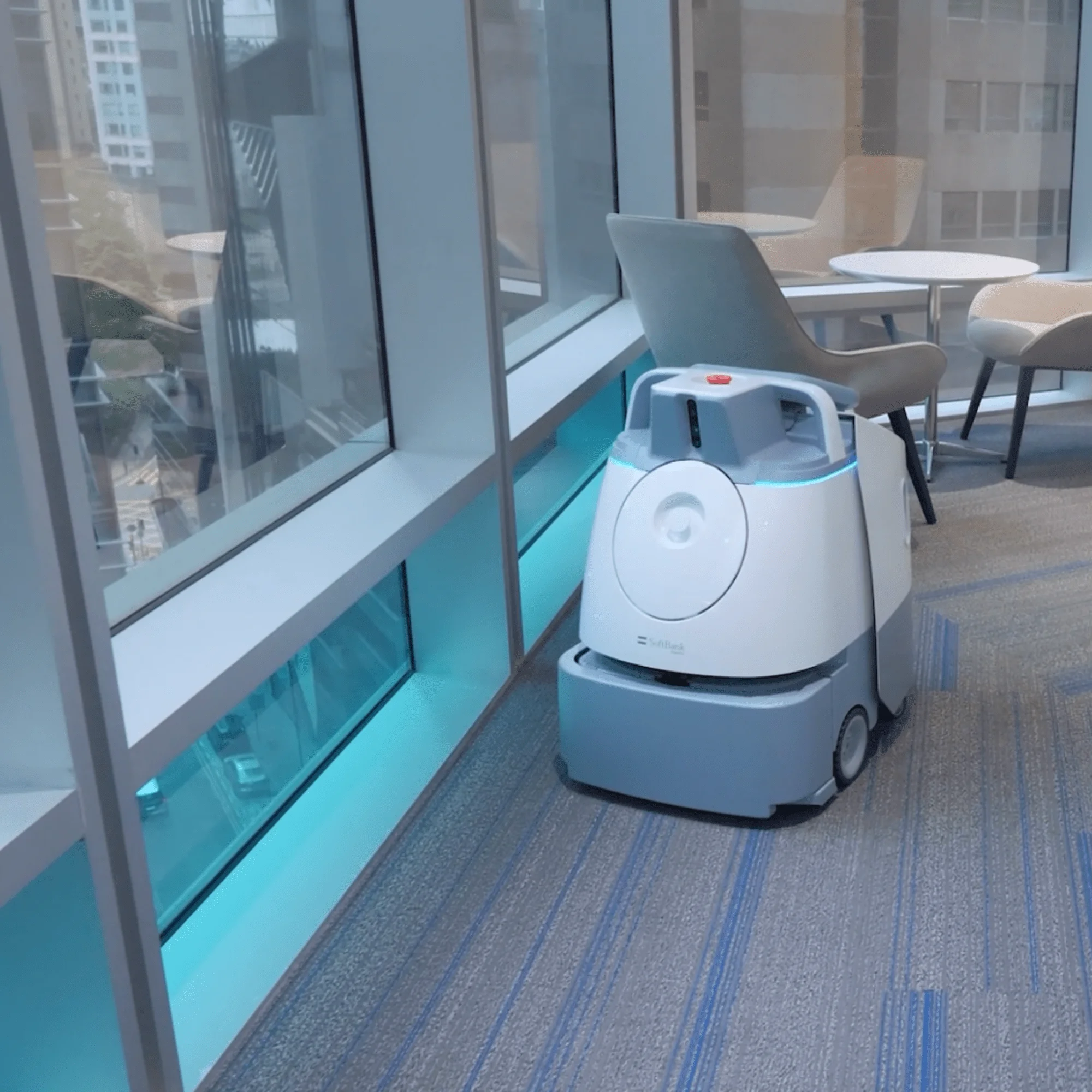 SoftBank Robotics Avalon Whiz Gambit Smart AI Vacuum Cleaning Sweeper Robot,  Commercial Robot Cleaner, Spraying