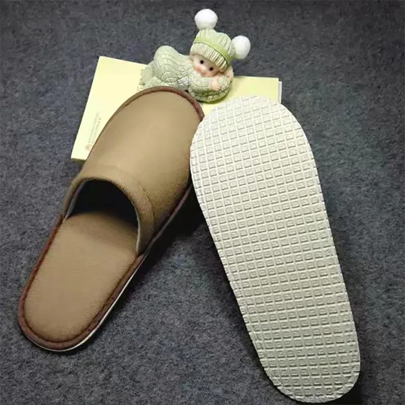 OEM custom logo manufacturer professional hotel room spa guest disposable cotton towel slippers