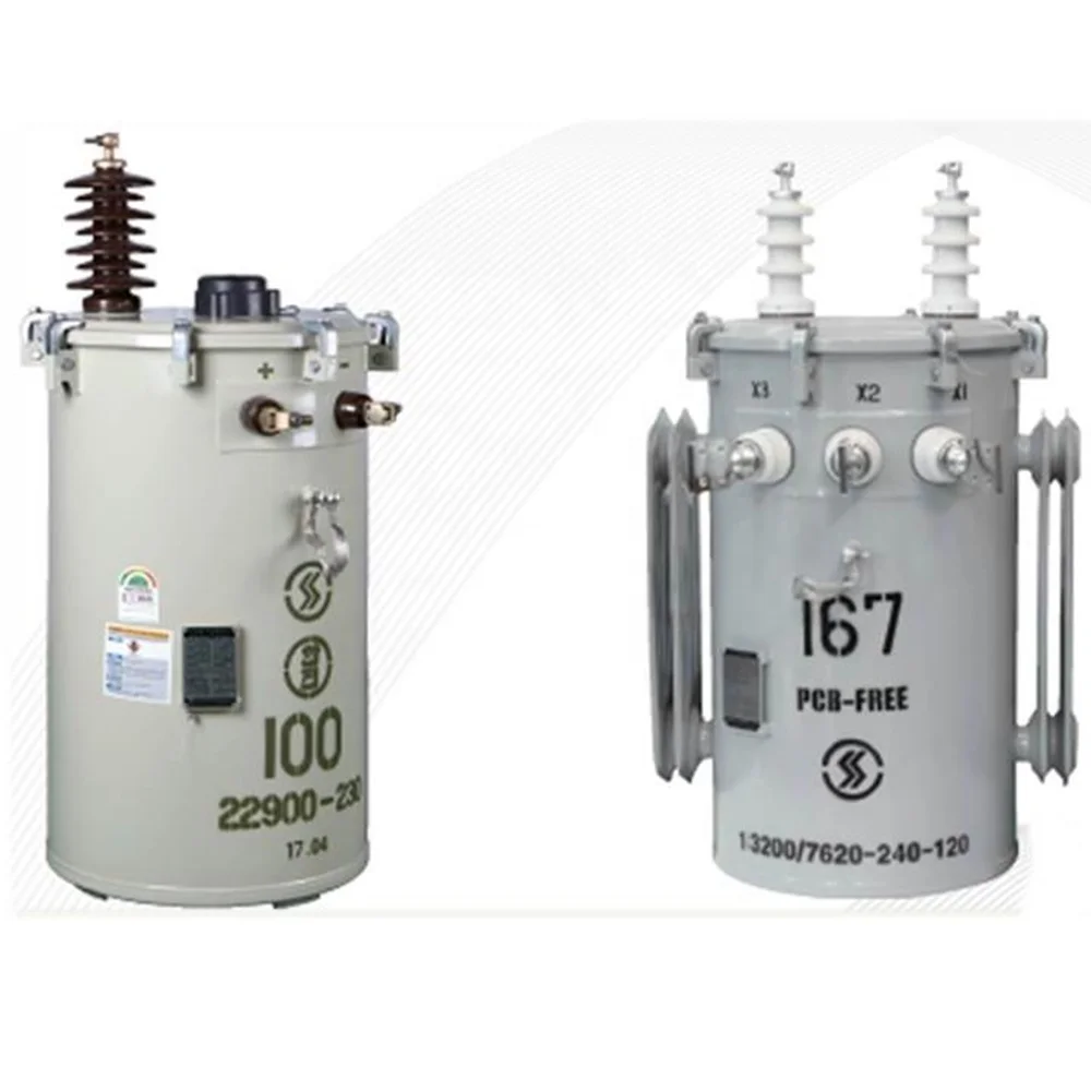 100KVA 19920 / 34500Y Grounded Wye to 120 / 240V Overhead Single Phase Pole Mount Transformer Price