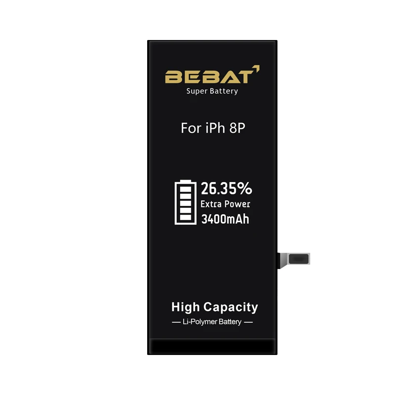  Phone accessories battery 100% original for iphone 8 plus 3400mah high