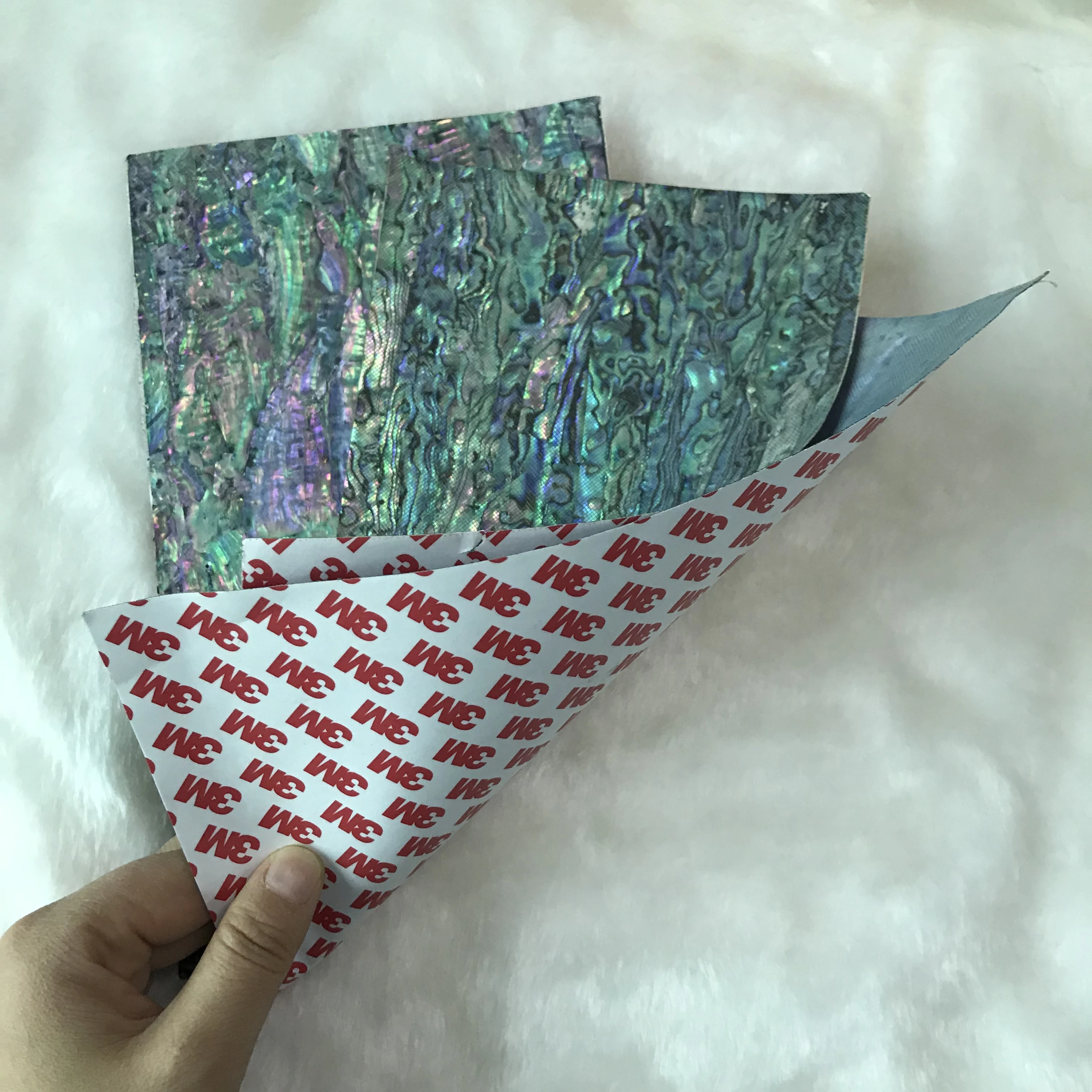 2020 Colorful Soft Abalone Shell Sheet Flexible Self Adhesive Paper Wall Home Furniture Decoration