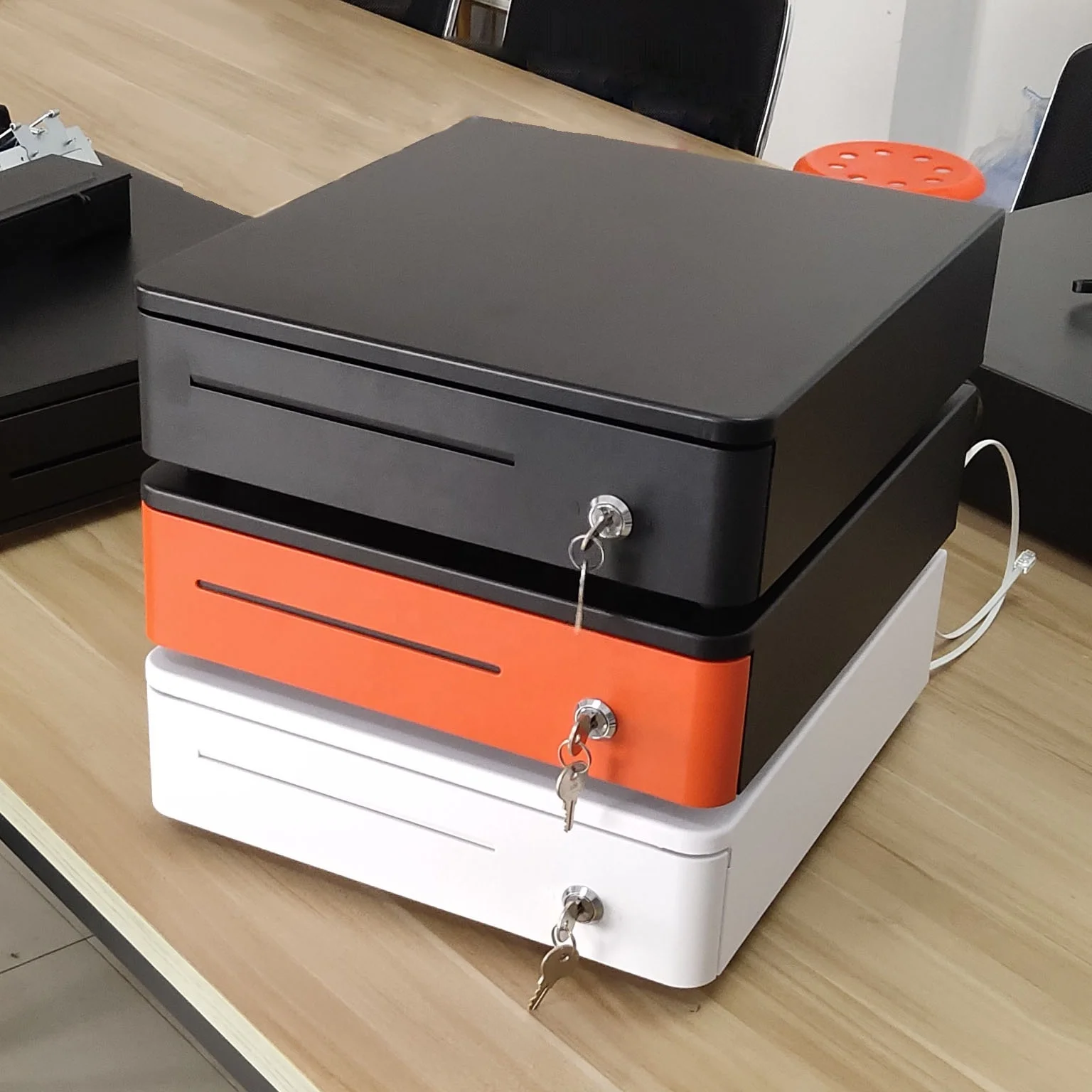 HONGERRUN HER 330R Cheap Electronic Pos Rj11 Cashier Cash Drawer For Small Business