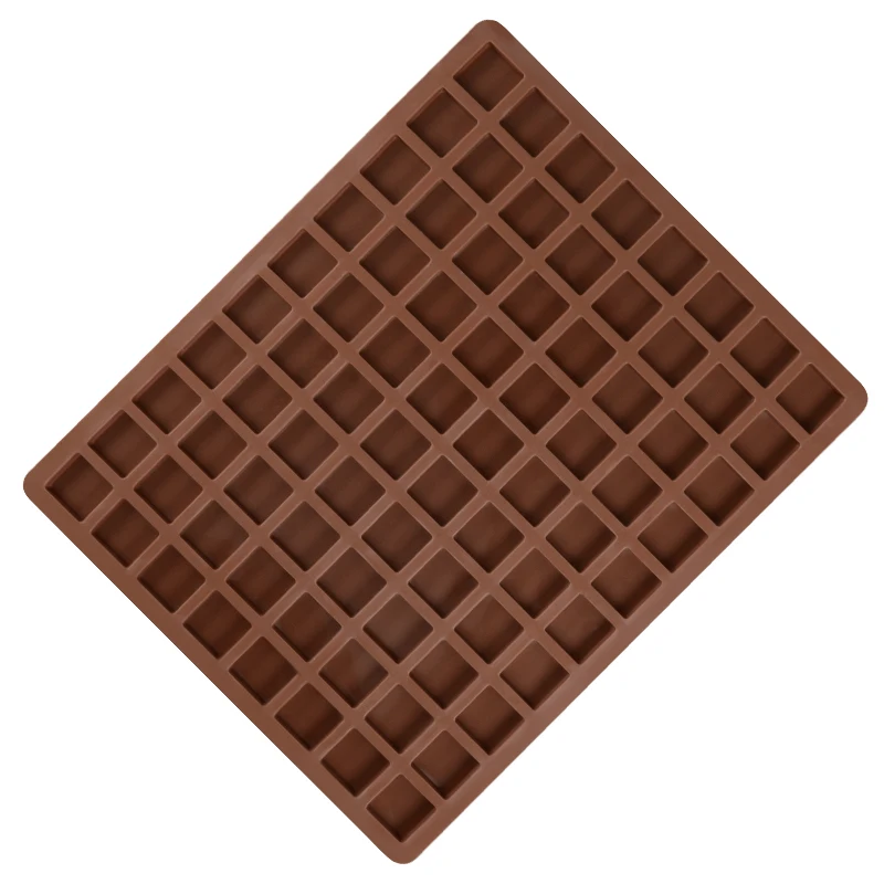 Classical square shape silicone mold for chocolate making soft bpa free chocolate molds baking tools