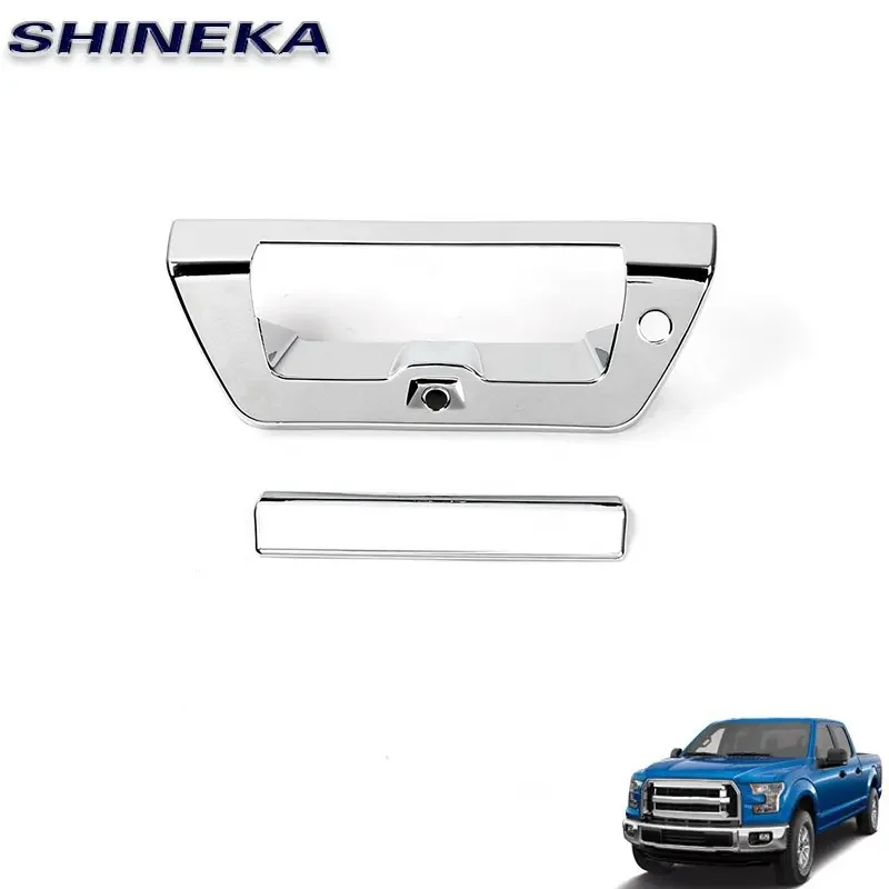 Car Styling ABS Trunk Door Handle Trim Tail Gate Cover for Ford F150 2015-2020