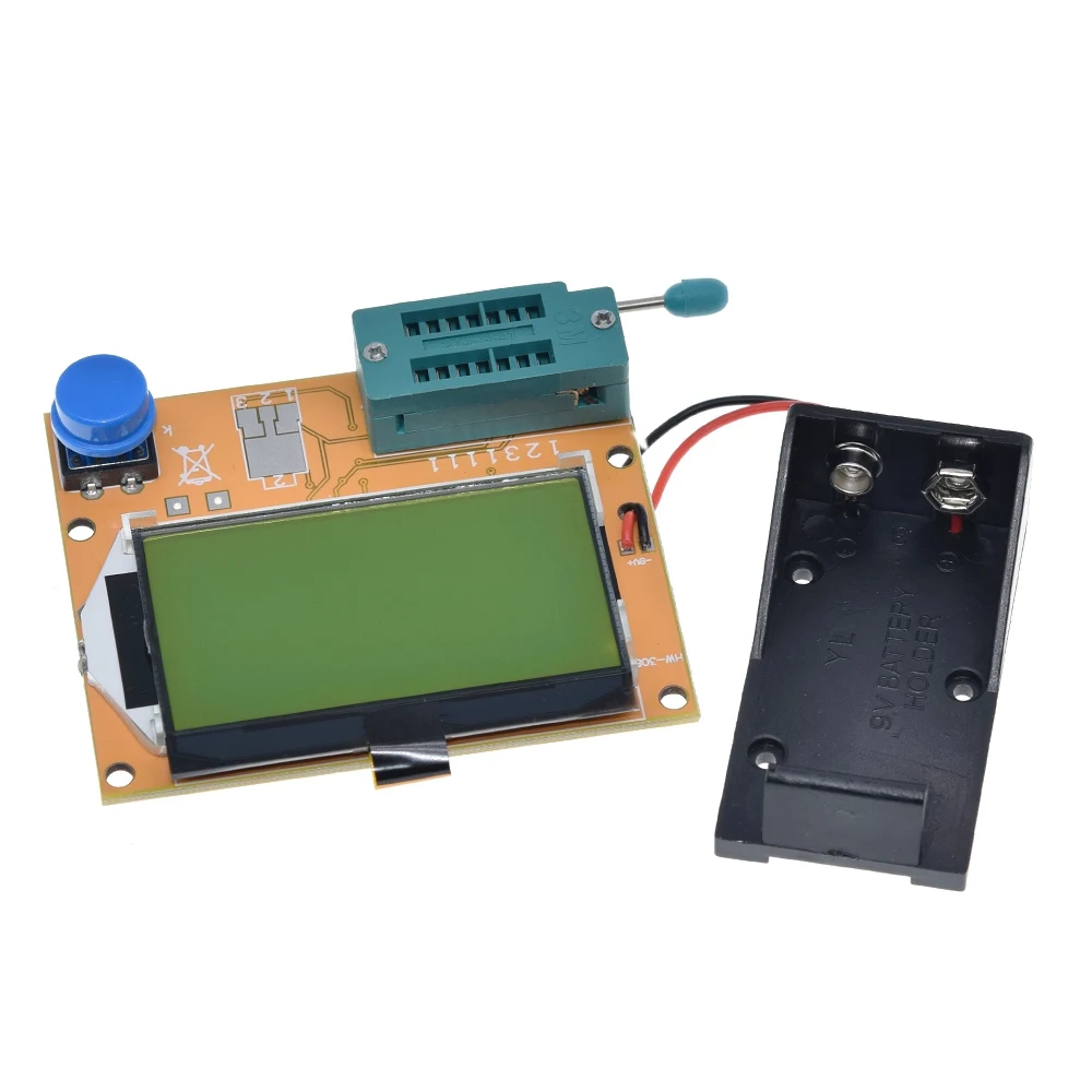 ESR Meter Mega328 Transistor Tester Digital V2.68 ESR-T4 Diode Triode Capacitance MOS/PNP/NPN LCR 12864 LCD Screen Tester