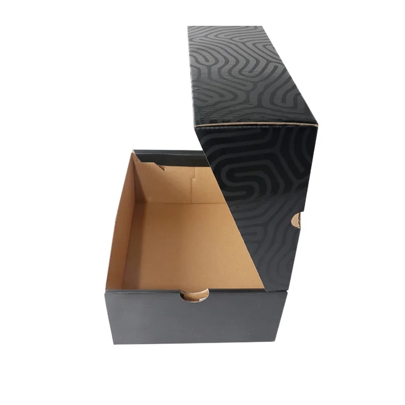 Customizable Clamshell Shoe Box - Wholesale Storage Corrugated Kraft Paper Packaging manufacturer