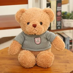 YZ Custom Soft Toys Teddy make your own plush toy Bear Wholesale Stuffed Plush Cute With sweater Teddy Bear For Birthday Gift