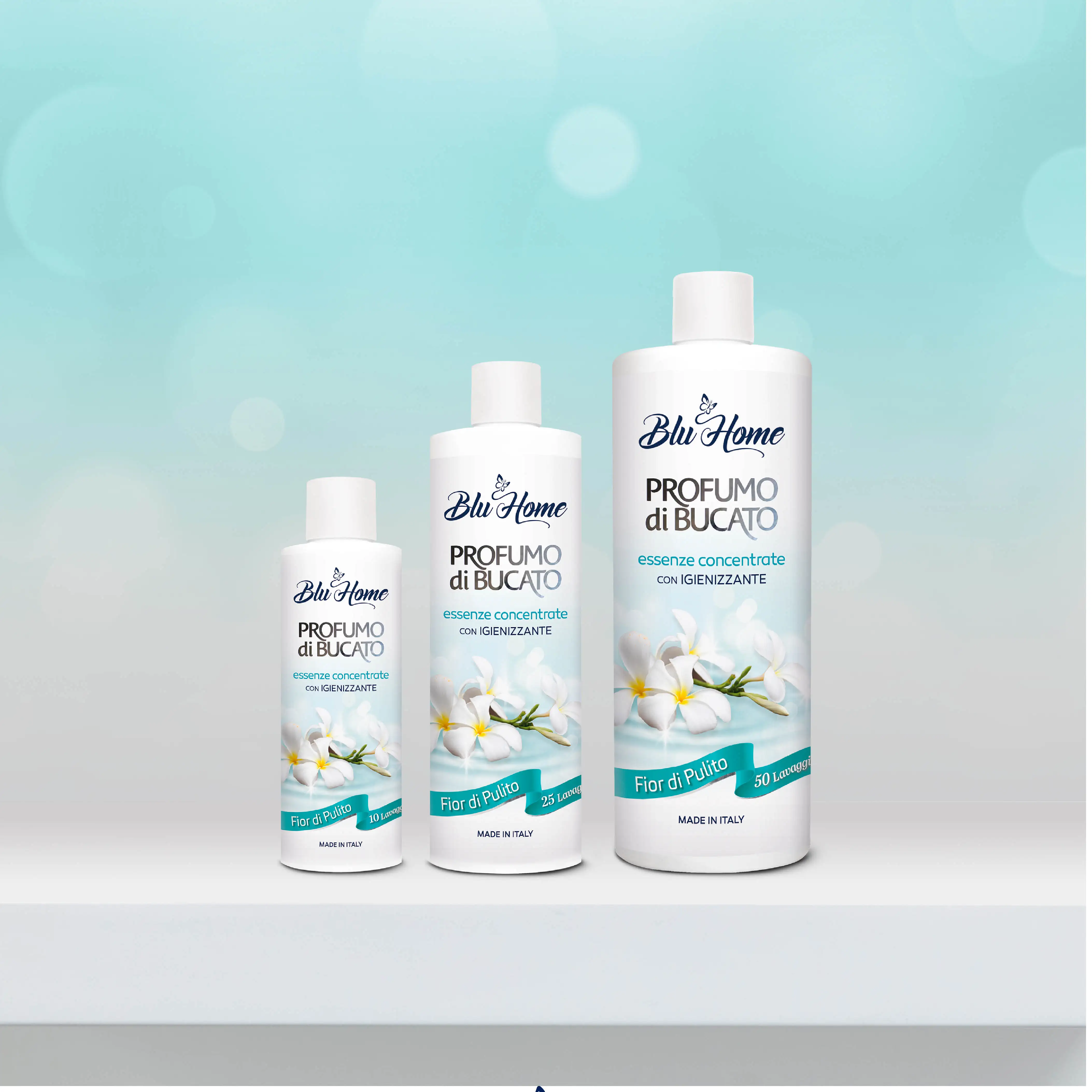 Blu Home 100ml concentrated essence Fresh Flowery White Musk Bergamot Fragrance for Laundry Fabric Softener Perfected Home Use