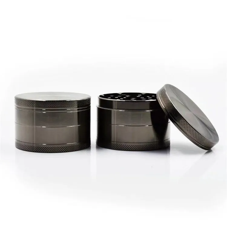 Custom Logo Metal Grinder Laser UV Printing 4 Layer   Grinder   Ceramic Herb Grinder
