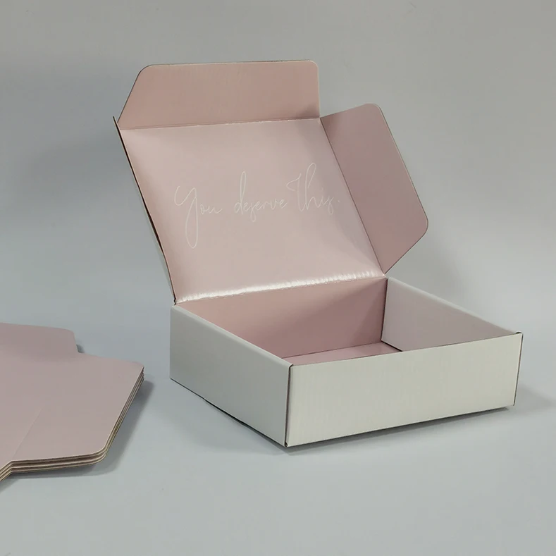 
Recycled Mailer Carton Cardboard Packaging Biodegradable Small Paper Corrugated Shipping Box Custom Logo Print 