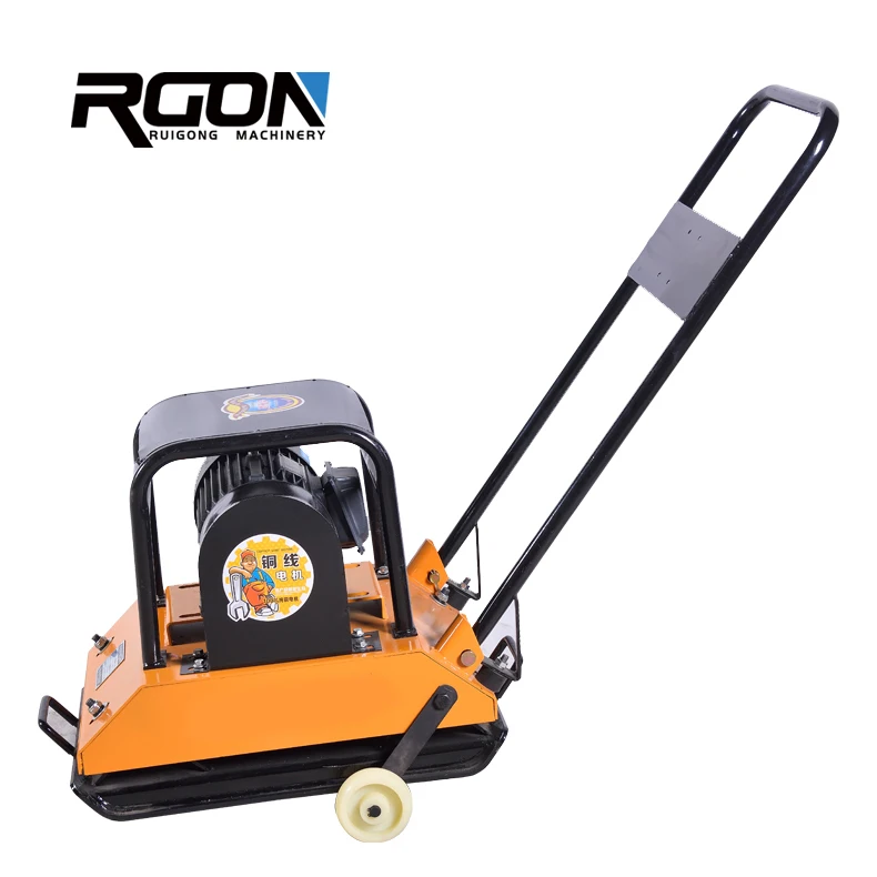 Electric Mini Manual Soil Vibratory Compactor Hand Vibrating Plate Tamper Compactor Machine Earth Compactor