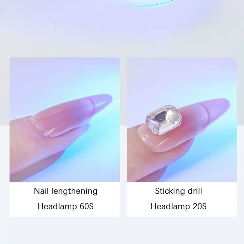 Handheld Mini Nail Lamp UV Led Portable USB Semi Cured Gel Nail Sticker UV Lamp Single Cure Led Lamp Nail
