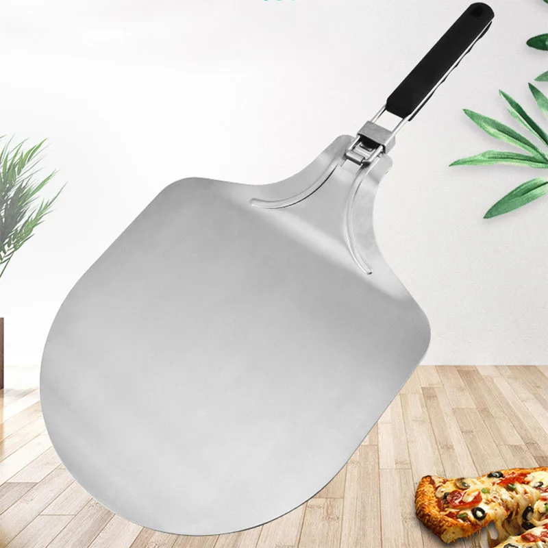 Multi-functional aluminum wooden pizza peel tools 12/13/14 Inch Pizza shovel perforated pizza peel