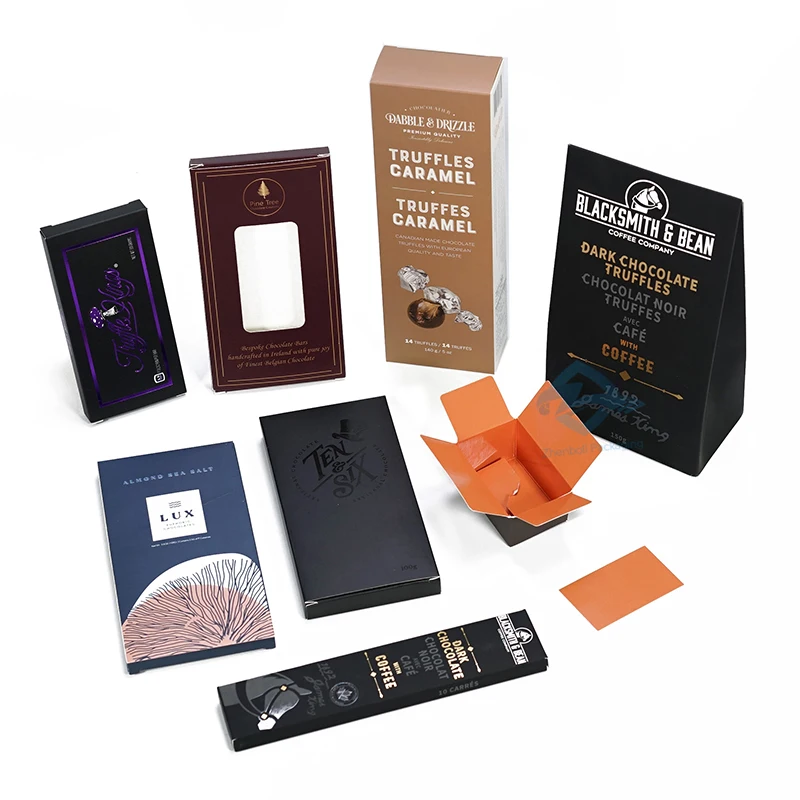 Custom Chocolate Bar Box Manufacturer Wholesale Kraft Paper Food Grade Chocolate Box