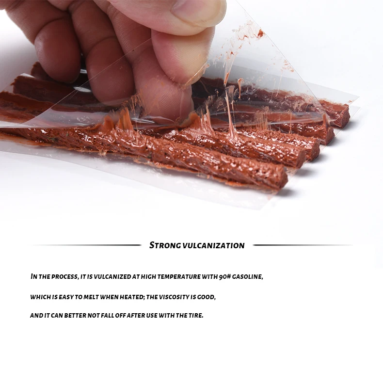 Tire Repair Strings Rubber Strip 60PCS Tire Repair Plugs Self Vulcanizing Tire Repair Kit Bacon Strips for Car