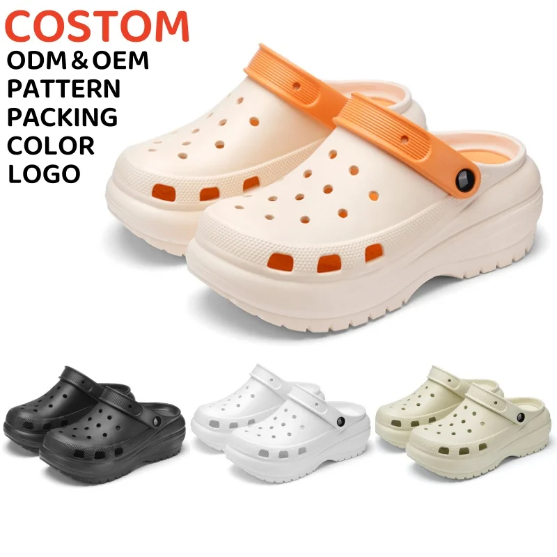 2024, оптовая продажа, женские классические туфли на плоской подошве, дизайнерские брендовые Нескользящие сабо с толстым дном, легкие и мягкие Сабо