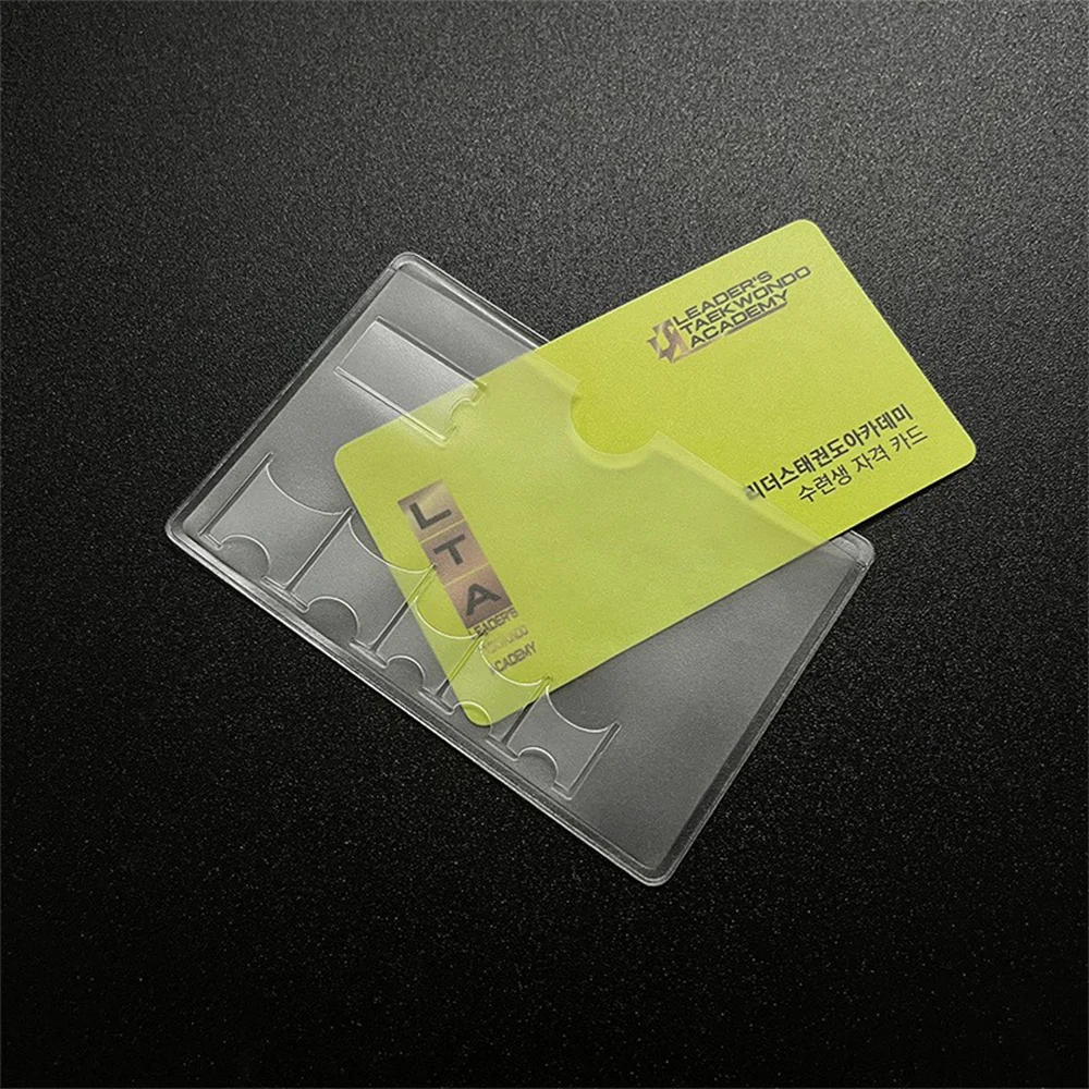 Transparent frosted anti-magnetic bank card holder lC card holder ID card holder