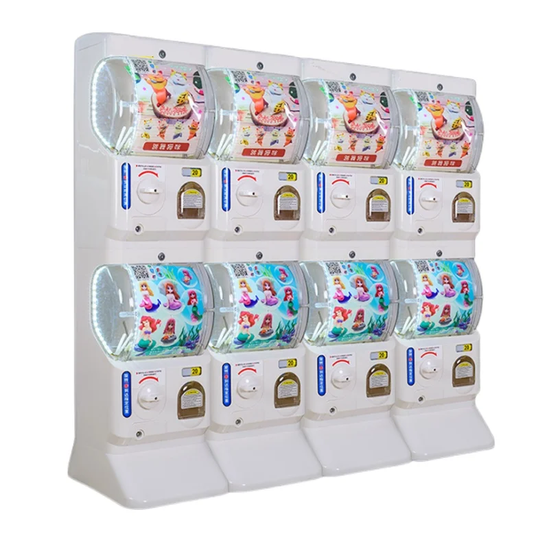 Gashapon Gachapon Big Bubble Gumball Machine Lockable Candy Gumball Dispenser Machine Capsule Toy Vending Machine for Balls